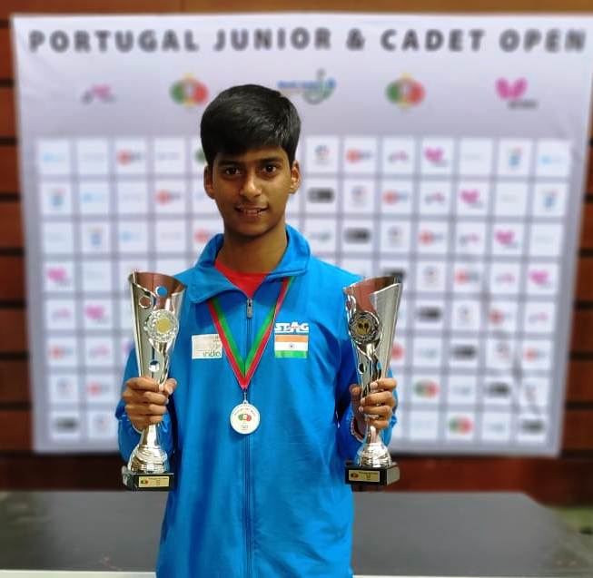 SFR SNEHIT - INTERNATIONAL TABLE TENNIS PLAYER= PORTUGAL DOUBLE TITLE